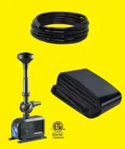 Pond Water Garden Complete Kit Koi Fish Home Backyard DIY - Fountain & Waterfall