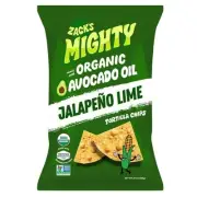 Zack's Mighty Organic Jalapeno Lime Tortilla Chips, 20 Ounce