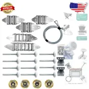 Durable Garage Door Hinge and Roller Kit for 16' x 8’ or 18' x 8' Doors