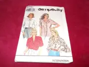 SIMPLICITY #8140 - LADIES ( 4 STYLE ) LONG or SHORT SHIRT PATTERN 10-16 FF