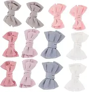 [CATIEBYE] 12pcs Girls Bow Headbands Diy Hair Bow Headpiece for Toddler 2 Year Old Baby Girls Soft Elastic