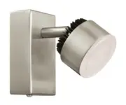 Armento 1 Light Brushed Chrome Spotlight in Warm White