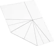 DOITOOL Folding Basket Sewing Template Sewing Basket Templates Shirt Ruler Guide Quilting Rulers Quilting Stencils Transparent Acrylic