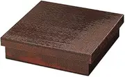 Yamako 27376 Cedar, Rough Carved Shokado Bento Box, Body, Lid, Divider Set