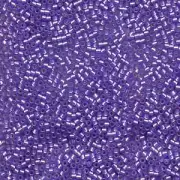 Semi Matte Silver-Lined Purple Dyed Miyuki Delica Beads 10/0 (DBM0694-TB)