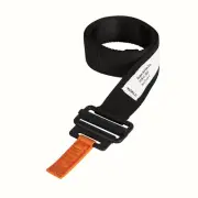 HERON PRESTON TAPE BELT 4CM CLASSIC BUCKLE BLACK