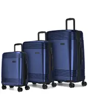 Bugatti Nashville 3pc Expandable Luggage Set NoSize Blue
