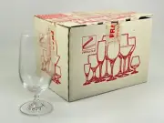 Vintage Zwiesel Glas Crystal Glass Short Stemware Beer Wine w/ Orig. Box - NEW
