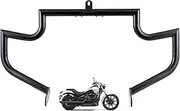 Gamyipp 1.5" Fat Crash Bar Engine Guard Highway Bar for Kawasaki Vulcan 900 VN900 Custom Classic 2006-2023 (Matte Black)