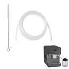 2m Milk Hose For Automatic Coffee Machine Silicone Replacement Tube w/ Brush