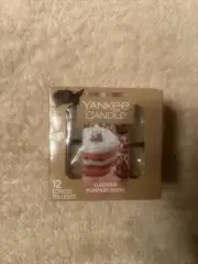 Yankee Candle Tan Luscious Pumpkin Trifle Scented Tea Lights Box of 12 New