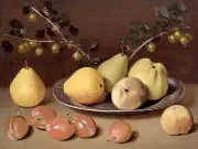 PEARS gooseberry plum J. BECK Accent Tile Mural Wall Backsplash Marble Ceramic