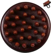 PACKOVE Wooden Scalp Massage Comb Tool Ergonomic Wide Tooth Hair Brush for Head Massage Scalp Stimulation Multifunctional Hair Care Tool for Home Use for Shampooing Relaxation