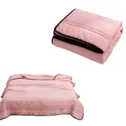 Air Conditioning Quilt Lightweight Summer Blanket-Pink