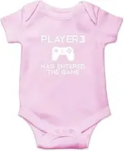 [AW Fashions] Player 3 Has Entered The Game - I'm a Gamer Like My Daddy - Cute One-Piece Infant Baby Bodysuit
