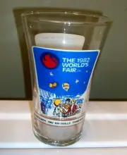 MCDONALDS & COCA COLA 1982 WORLDS FAIR-KNOXVILLE, TN DRINKING GLASS