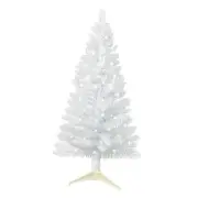 4ft Lighted Artificial Christmas Tree, Not Pre-lit Tinsel Pine Trees with White