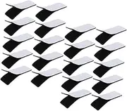 HYTROVE 20pcs Self-Adhesive Luck Cat Keychain Cute Keychain Tape Cute Cartoon Keychain Hooks Cat Keychains Hook and Loop Strips Fastener Strips with Adhesive Nylon Black