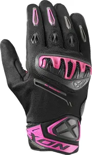 Ixon Mirage Air Ladies Motorcycle Gloves, black-pink, Size L for Women Black Pink
