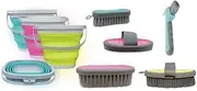 Professional's Choice Assorted Color Tail Tamer's Grooming Kit W/Bucket