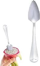 Grapefruit Spoons | Long Handle Dessert Spoons Serrated - Fashionable Silverware Kitchen Tool for Kiwi, Dessert, Citrus Fruit, Ice Cream or Stirring Drinks