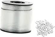 Toddmomy Superb Craftsmanship 200m Nylon Fishing Line Aluminum Parts Set Low Ductility Ideal for Outdoor Fishing