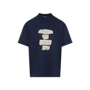 [Carhartt Wip] Carhartt Wip-Blue Ss Masterpiece Cotton T-Shirt-Uomo L STAND