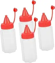 BELLIFFY Mini Squeeze Bottles for Condiments Ketchup Salad Dressing for Camping