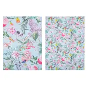 2pc Ashdene Romantic Garden Kitchen Cotton 70cm Tea Towel Dish Cloth Assorted
