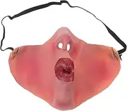 GALPADA Halloween Realistic Nose and Lips for Costume Parties for April Fool Day and Carnival Events Scary Design for Adults