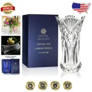 Gorgeous 12-Inch Cabbage Design Crystal Vase - Ideal Gift for Any Occasion