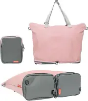 Ko-Dual Foldable Nylon Travel Tote Shopper Bag