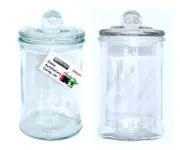 24 x Glass Apothecary Candy Lolly Buffet Jar Candle Making Waxing Wedding Party 660ML
