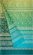 Bassetti Brenta 9328376 Foulard 100% Cotton in Green V1 Dimensions 270 x 270 cm