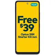 Optus X Tap 3 Prepaid Smartphone 128GB Black