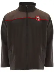 NEW - Soft-shell Jacket Grey/Red With Embroidery