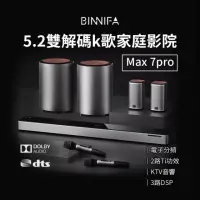 在飛比找momo購物網優惠-【BINNIFA】BINNIFA 5.2雙解碼K歌家庭劇院 