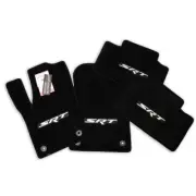 2016-2024 Jeep Grand Cherokee SRT Floor Mats 4PC 4 LOGOS Silver 32oz - RHD!
