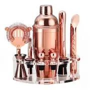 Bartender Kit Cocktail Shaker Set, Stainless Steel Cocktail Kit with 12 Piece...
