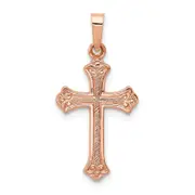 14k Rose Gold 14k Rose Gold Cross Pendant