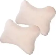 GLEAVI Car Seat Pillow 2pcs Car Headrest Pillow Neck Support and Breathable Design Car Neck Pillow