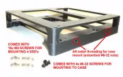 5.25'' CDROM Drive Bay to 4x 2.5'' SSD/HDD Caddy Tray Adapter Mounting Bracket!