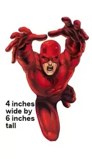 Vintage Daredevil Wall Decal Marvel Comics Vinyl Sticker Murdock Peel Stick Art