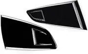Car Side Window Quarter Louver Side Vent Scoop Cover Trim Rear Window Side Vent Ford Compatible for Mustang 2015-2020 2Dr Coupe