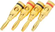 KITANDOVE Speaker Banana Plugs Banana Plugs for Speaker Wire (-Lasting Home Stereo Compatible)