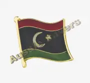 LIBYA (LIBYAN) FLAG PIN / BADGE - BRAND NEW