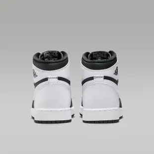 【NIKE 耐吉】籃球鞋 運動鞋 AIR JORDAN 1 RETRO HIGH OG GS 男鞋 女鞋 大童 黑白(FD1437010)