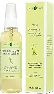 Thai Lemongrass Linen and Room Spray, Natural Air Freshener Made with Pure Lemongrass Essential Oil, Toilet Air Freshener or Calming Pillow Spray