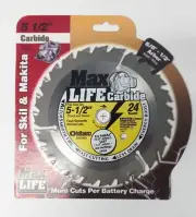 Oldham 550C424 Max Life 5-1/2" x 24 Tooth ATB Cordless Saw Blade w/ 5/8" Arbor