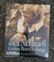 Jack Nicklaus 6 Golden Bear Challenge Activision Big Box PC Game 1999
